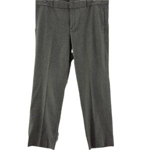 Banana Republic Ryan Pants‎ Womens 12 Black White Dot Skinny Office Work Capsule
